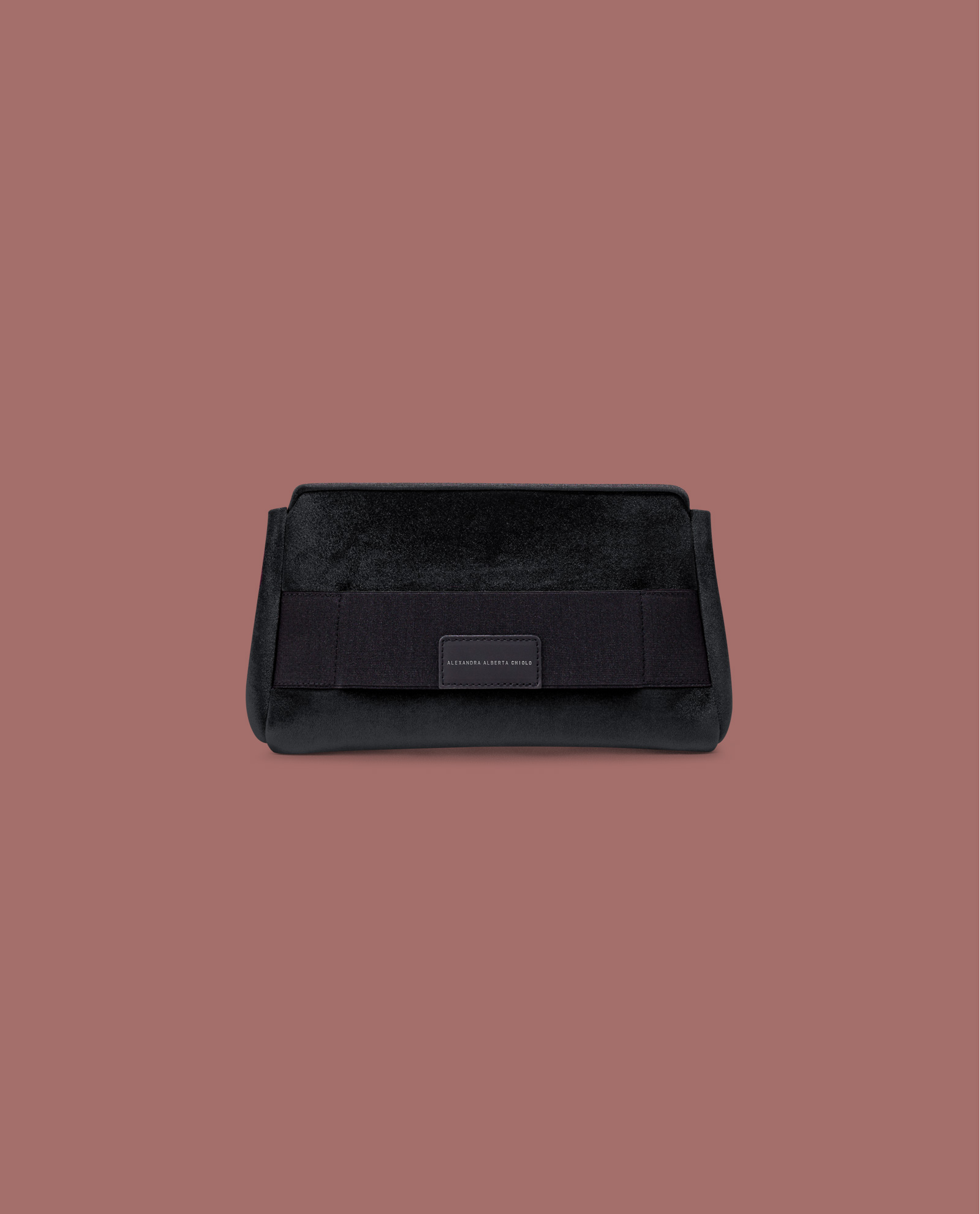 Pochette Velvet Nero - Alexandra Alberta Chiolo. Made of Happiness.